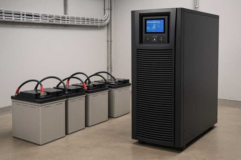 UPS 5V 2A Con Batteria Da 3200mAh – Gruppo Di Continuità Per Telecamere, Modem E Router, Nero Compatto