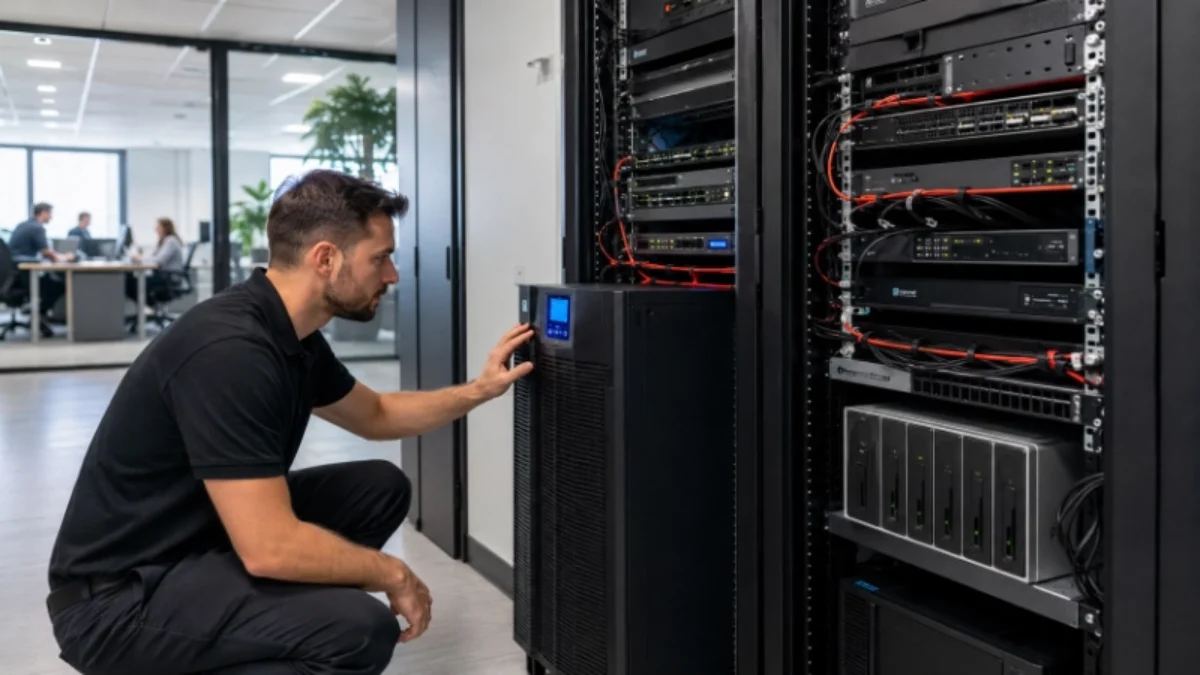 Honseadek Cavo Smart Ups, batteria di backup UPS 5 V, gruppo di continuità da 5 V, per vari tipi di sicurezza, facile installazione (1200 mAh