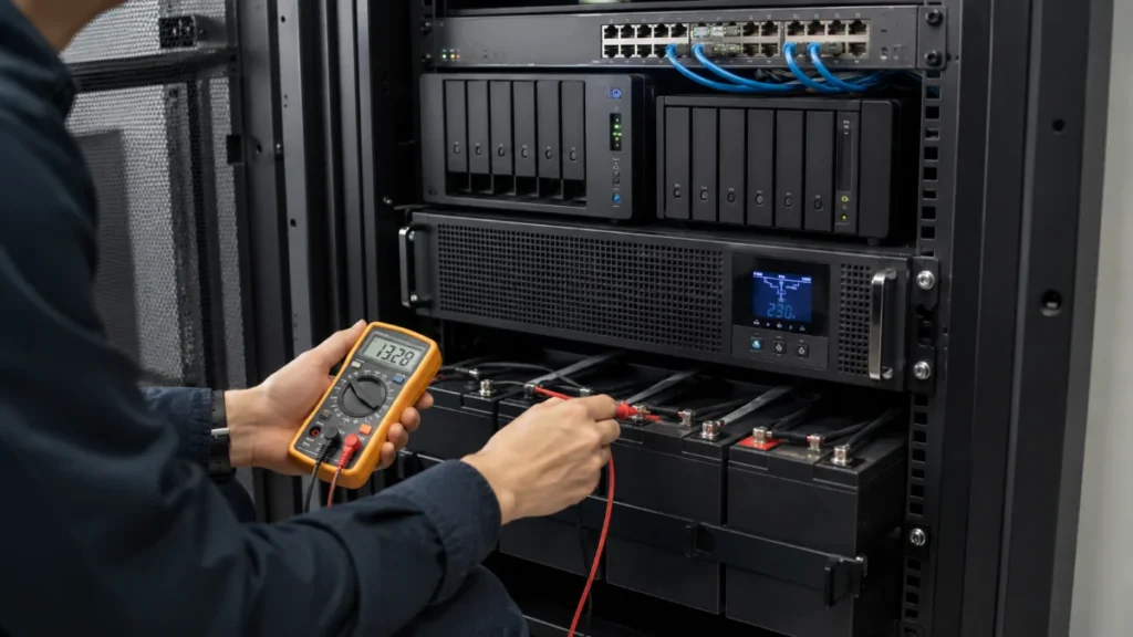 controllo batterie UPS per NAS