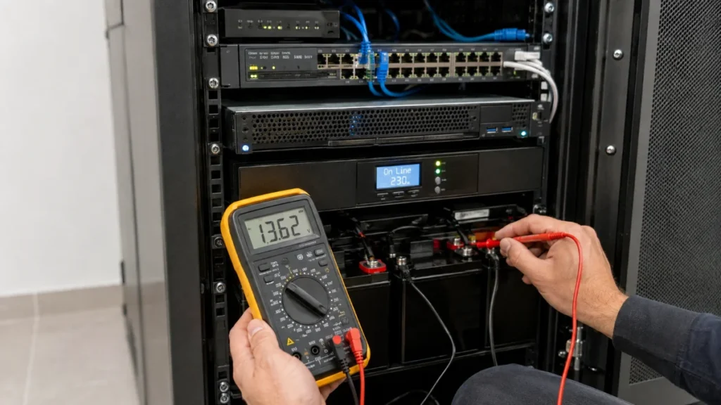 controllo UPS e batterie in una piccola azienda