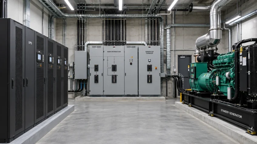 UPS e gruppo elettrogeno per continuità elettrica